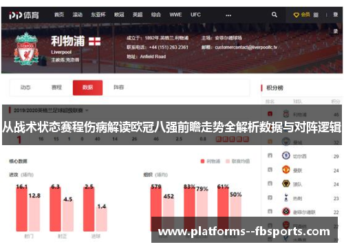 从战术状态赛程伤病解读欧冠八强前瞻走势全解析数据与对阵逻辑 从战术状态赛程伤病解读欧冠八强前瞻走势全解析数据与对阵逻辑